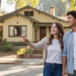 Couple tours Craftsman home for sale in Riverside, California