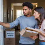 Couple discovers fee notice posted on new apartment door in Irving, Texas