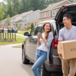 Couple moving into new townhome in Huntersville neighborhood