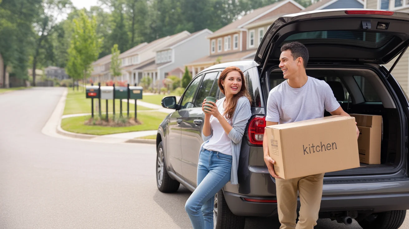 Couple moving into new townhome in Huntersville neighborhood