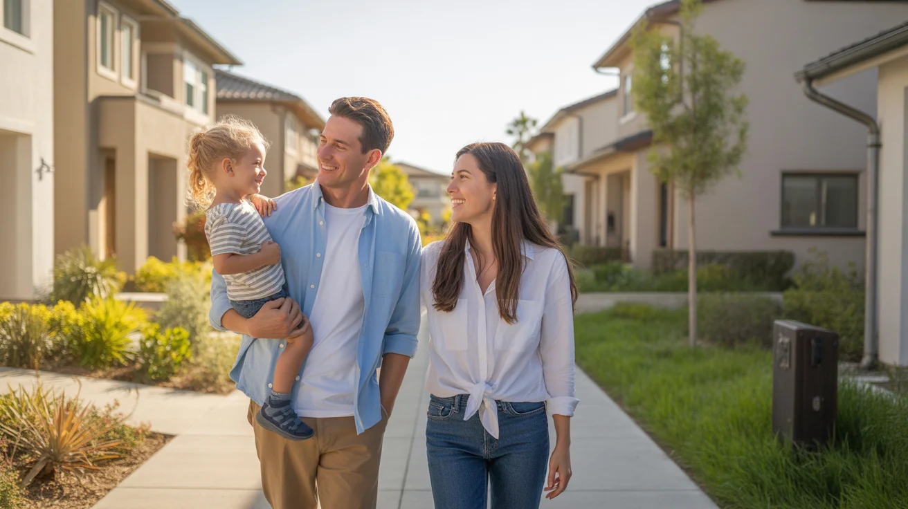 A couple considers moving to a new planned neighborhood in Irvine, CA