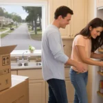 Couple unpacks groceries in kitchen of new Clermont FL home