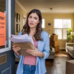 Woman finds unexpected fee notice on her new apartment door in Pasadena, Texas