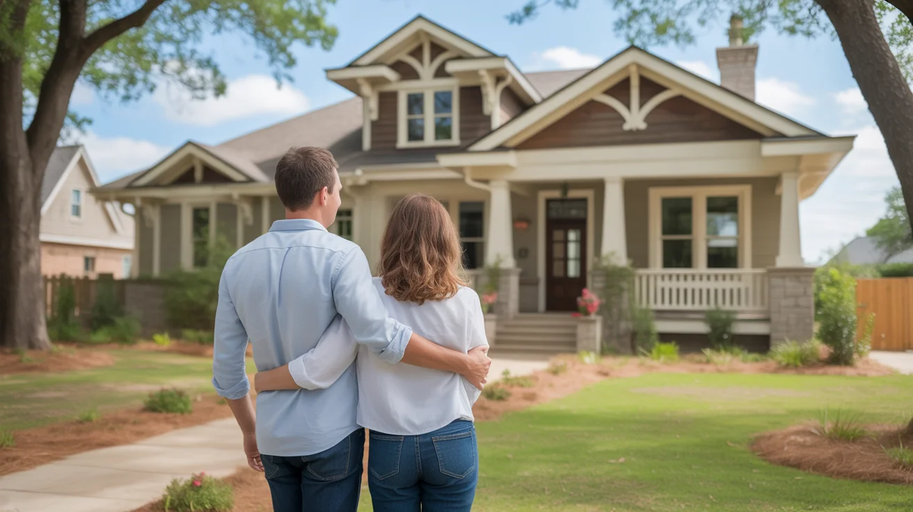 Couple tours craftsman home for sale in McKinney, TX