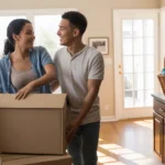 Couple unpacks in their new Round Rock home