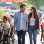 Couple enters busy Alpharetta coffee shop on weekend morning