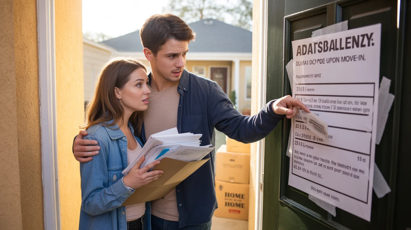 Couple finds fee notice on door of new apartment in Sandy, Utah